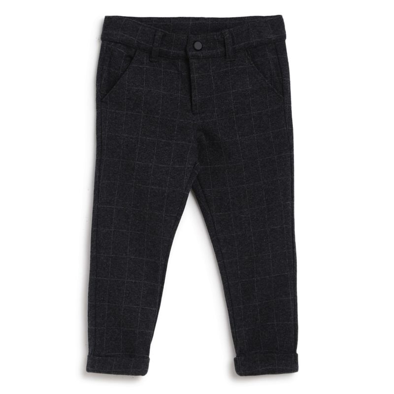 Boys Dark Grey Long Knitted Trouser image number null